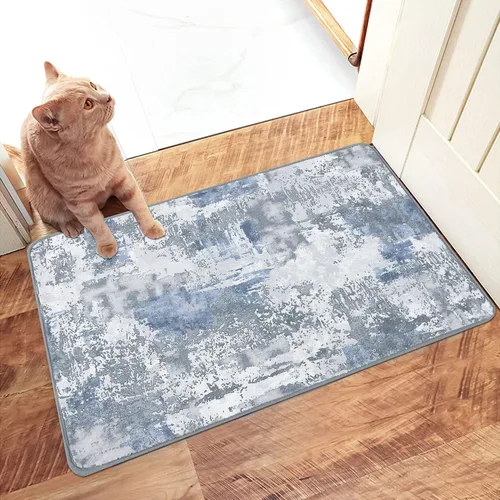 Vista 28 de famibay Alfombra de pasillo de 2 x 10, moderna para pasillos, antideslizante, alfombras de cocina lavables, alfombra de pasillo suave abstracta