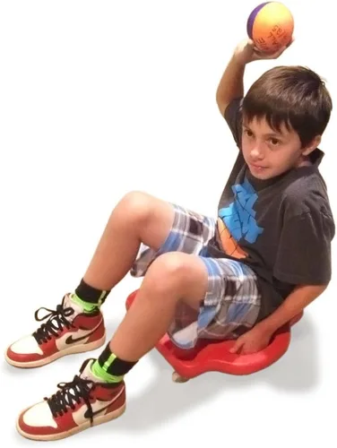 Vista 7 de Brybelly Tabla de patinete de clase de gimnasio con asas de seguridad - ¡elige color!