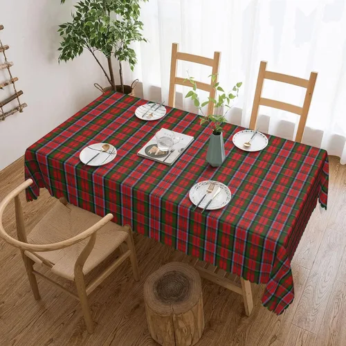 Vista 16 de Mantel rectangular de Clan Macpherson a cuadros escoceses, resistente a cuadros, lavable, mantel decorativo para comedor, interior y exterior