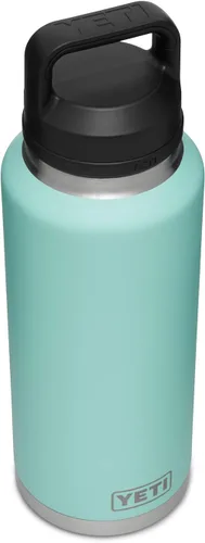 Vista 3 de YETI Rambler - Botella de acero inoxidable con tapa para beber (46 onzas), Seafoam