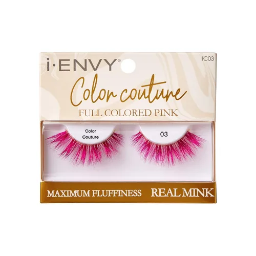 Vista 9 de iENVY - Pestañas postizas de color de visón real, pestañas de color completo, máxima esponjosidad y volumen, pestañas postizas (azul)