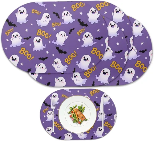 Vista 61 de Corn Green Placemats Set of 2 12 x 18 Inch Leather Table Mats Seasonal Table Placemats Protector PU Desk Mat Heat Resistant Washable Easy Clean for