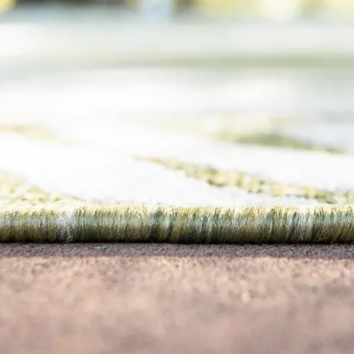 Vista 25 de Unique Loom - Tapete de la colección Outdoor Botanical, diseño de palmera (4.1 pies x 6.1 pies, rectangular, color azul/azul marino)