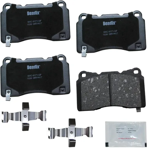 Vista 56 de Pastillas de Freno Delanteras Cerámicas Bendix Priority1 CFC430A para Modelos Selectos INFINITI G35, I30, Nissan 350Z, Altima, Juke, Maxima, Sentra