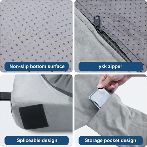 Vista 3 de KingChii Cover for Memory Foam Camping Mattress Pad Velvet Cover Outdoor Mat Sleeping Pad