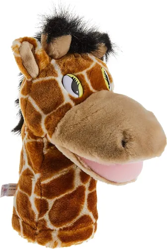 Aurora Marioneta de mano interactiva Jolie - Aventuras de narración - Aprendizaje lúdico - Marrón 10 pulgadas