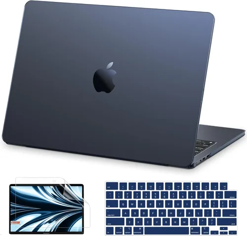 Vista 14 de AKIT Funda compatible con MacBook Air de 13 pulgadas M5 2026 2025-2022 M4/M3/M2 A3449 A3240 A3449 A3113 A2681, funda rígida delgada para laptop