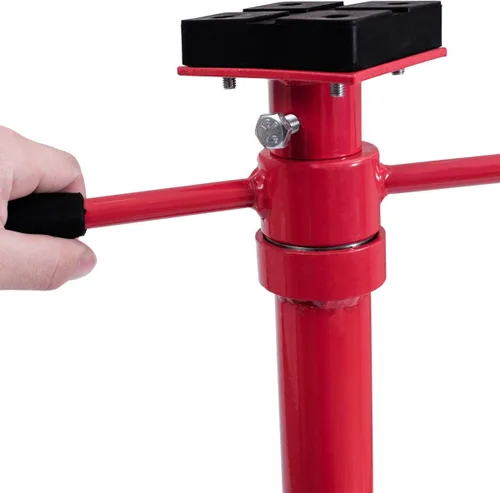 Vista 5 de Soporte de trípode para debajo del alzamiento de 2 toneladas, soporte de gato de alta elevación, soporte de elevación de acero resistente debajo