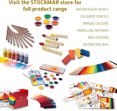 Vista 8 de Stockmar Cera de abeja decorativa - Paquete de 12 (rojo carmesí)