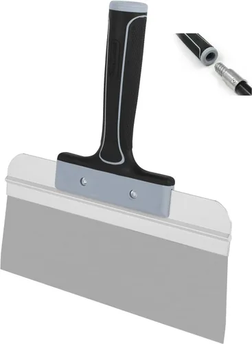 Vista 8 de ROLLINGDOG Cuchillo para Encintado de 10 Pulgadas - Cuchillo para Encintado de Paneles de Yeso, Extremo Roscado que se Puede Conectar a Poste