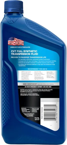 Vista 2 de Valvoline CVT - Líquido de transmisión variable continua totalmente sintético, 1 cuarto de galón