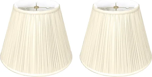 Vista 9 de Royal Designs Deep Empire - Pantalla plisada para lámpara básica, oro antiguo, 6 x 12 x 9.25 pulgadas