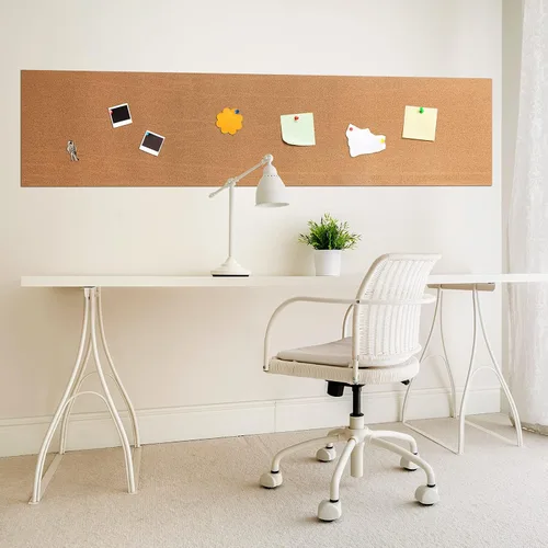 Vista 7 de Outus Rollo de tablero de corcho de 0.315 in de grosor, autoadhesivo, con 100 pasadores de empuje, mini tableros de corcho sin marco para pared