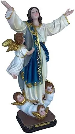 Vista 3 de miSantuario Virgen De Asunción - Figura religiosa de 12 pulgadas, Nuestra Señora de la Asunción, nueva