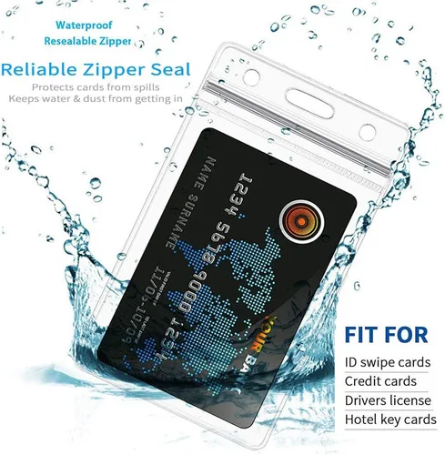 Vista 7 de Paquete de 2 cordones de identificación con carrete de soporte para insignia, soporte retráctil para tarjetas de identificación, soporte vertical