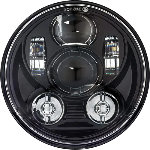 Eagle Lights 5 Daymaker Faro delantero de proyección LED, 3/4 pulgadas, negro - Generation III para Harley Sportster, Dyna otros.