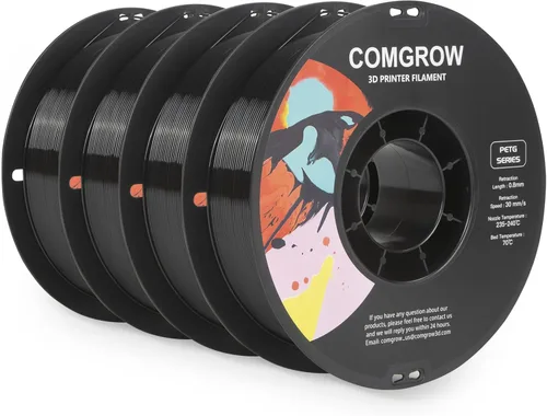 Vista 25 de Comgrow PETG - Filamento para impresora 3D de 1.75 mm, filamento de impresora 3D de alta precisión y resistente (0.9 kg), precisión dimensional +