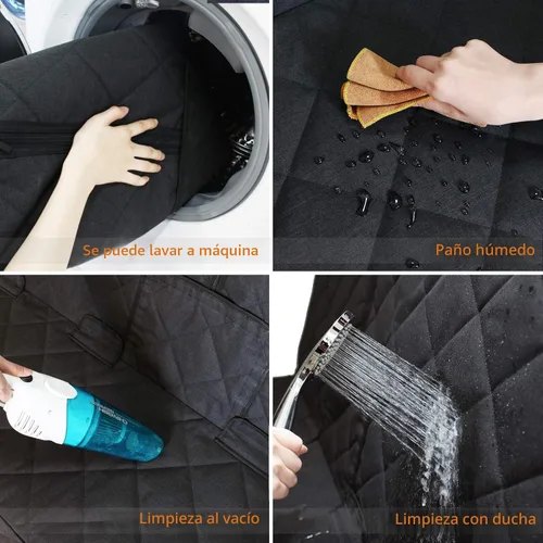 Vista 4 de Petalage - Funda de asiento de automóvil para perro, antideslizante, impermeable, resistente, a prueba de arañazos, lavable, compatible