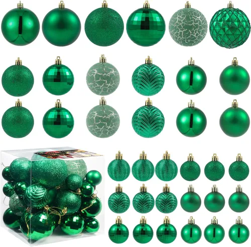 Vista 16 de LANGXUN 36 bolas de decoración de árbol de Navidad marrones, bolas de Navidad, decoración de Navidad 2025, adornos de Navidad inastillables