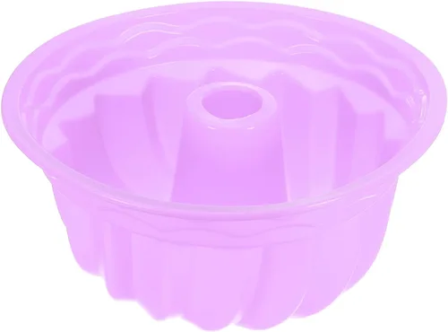 Vista 7 de uxcell Molde de silicona para tartas, sartén antiadherente de 9.5 pulgadas para pasteles estriados, chocolate, pastel de queso, pan, marrón