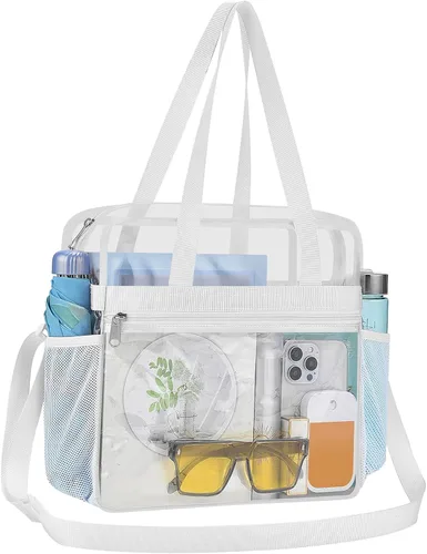 Vista 16 de Bolsa transparente para eventos de estadio 12 × 6 × 12 bolsa transparente para concierto, deporte, festival