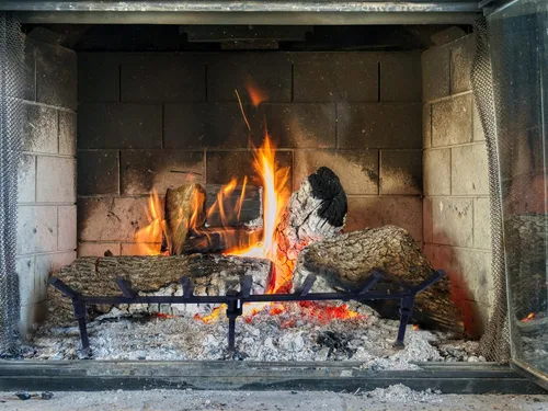 Vista 5 de TAFIEDA Soporte para leña para chimenea. Rejilla de chimenea de acero sólido resistente de 18 pulgadas. Rejilla de chimenea ajustable mejorada de 6