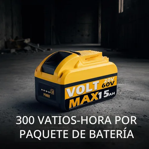Vista 2 de Paquete de 2 baterías de 20 V/60 V 15.0 Ah compatibles con DEWALT