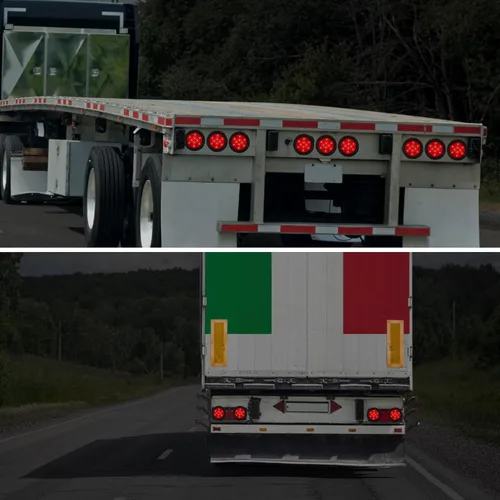 Vista 6 de Retisee 20 luces traseras LED redondas de 4 pulgadas para remolque, 12 LED, impermeables, 4 pulgadas, 12 V, parada de freno, direccional, luces