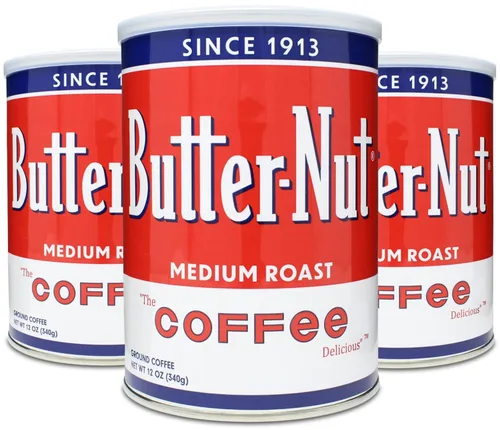 Vista 5 de Butter-Nut Original Blend Café molido, tostado medio, lata de acero de 12 onzas