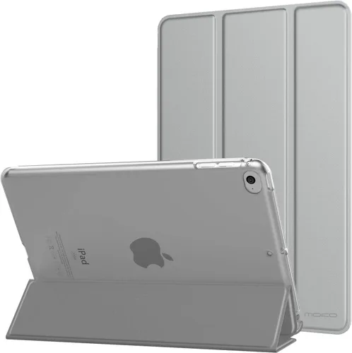 Vista 30 de MoKo Funda para iPad mini 5 2019/Mini 4 2015 (5ta/4ta Generación 7.9 pulgadas), funda delgada y ligera con soporte, con protector traslúcido