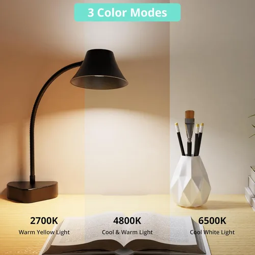 Vista 5 de TONYFUL Luz de cama para cabecero, lámpara de lectura para el cuidado de los ojos, luz de cama sin perforación, 5 colores y 10 luces de libro