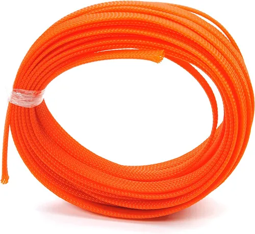 Vista 56 de Wenheww - Funda de cable trenzada expandible de PET, de 1.64 pies a 3/8 pulgadas, manga negra para organización de cables, protector de cable