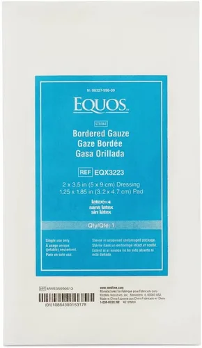 Vista 4 de Medline Equos - Gasa estéril con bordes, sin látex, ideal para el cuidado de heridas, 2 x 3 pulgadas, paquete de 50