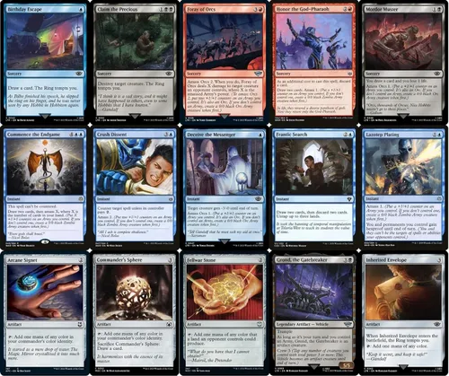 Vista 4 de Orc Amass Commander Deck - Sauron - EDH - Grixis Blue Black Red - Lord of the Rings LOTR - 100 cartas - Magic The Gathering Deck - Muy fuerte