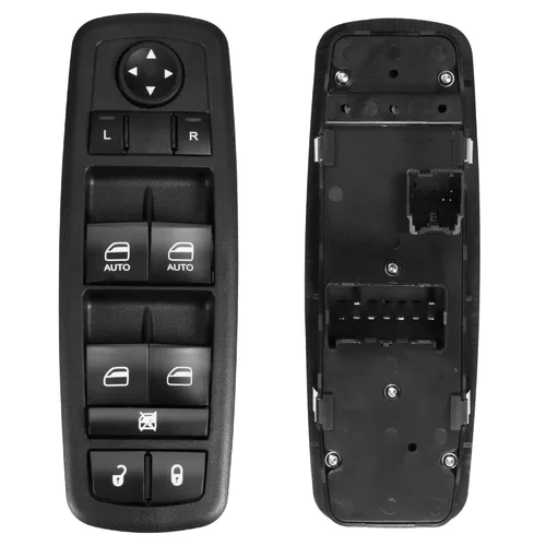Vista 5 de BASIKER Interruptor de ventana principal del lado del conductor, compatible con Dodge Ram 1500 2500 3500 3500 3pines+9pins, 4602863AB, 4602863AC