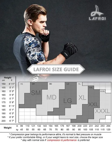 Vista 2 de LAFROI Camisa de compresión de manga corta UPF 50+ Baselayer Performance para hombre, camiseta de protección contra erupciones, CLY08