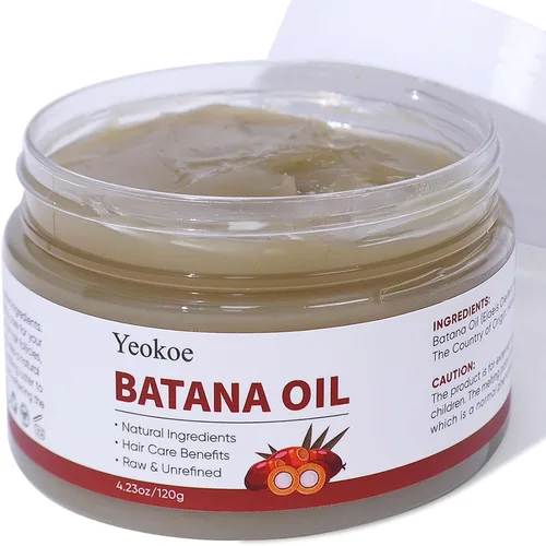 Aceite de Batana Yeokoe para el Crecimiento del Cabello Puro y Natural Crudo No Refinado Dr. Sebi, Aceite para el Cabello, Excelente para el Cuidado