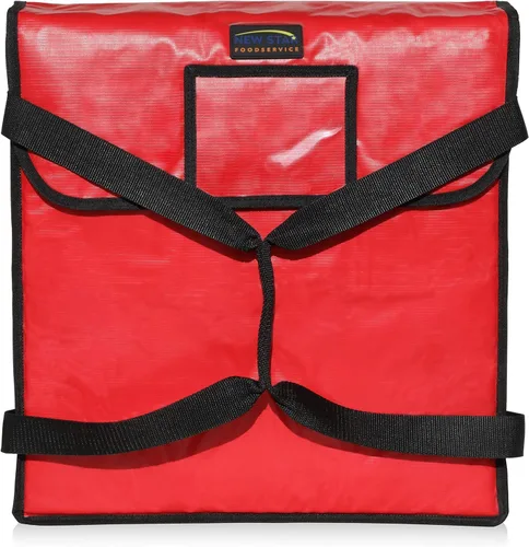 Vista 14 de New Star Foodservice 51100 Bolsa de entrega de pizza aislada, 18 x 18 x 5 pulgadas, color negro