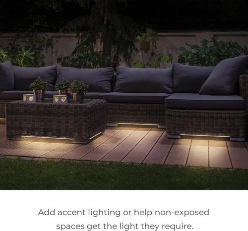 Vista 5 de Globe Electric 50273 Wi-Fi Smart Flexigon Multicolor Cambio RGB LED Plug-in Tira de luz de neón para interiores y exteriores, no requiere