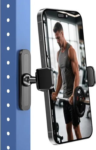 Vista 11 de APPS2Car [Paquete de 2] Soporte magnético para teléfono de gimnasio, ajustable en 360°, compatible con teléfonos inteligentes de 4.7 a 6.5 pulgadas