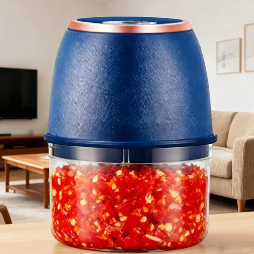 Vista 2 de Mini procesador de alimentos – Potente motor de 10.1 onzas líquidas recargable por USB, mini procesador de alimentos, diseño compacto y eficiente