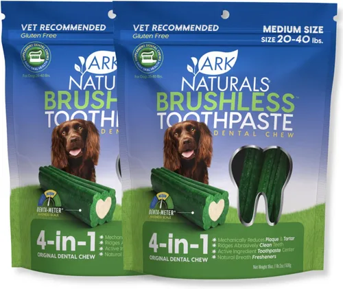 Vista 11 de Arca Naturals productos para mascotas 326070, 12-onzas pasta de dientes sin cepillo masticable sin aliento, pequeña/mediana.