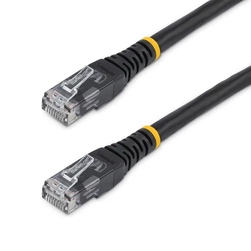 Vista 49 de StarTech.com Cable Ethernet CAT6 de 100 pies - Cable Ethernet CAT 6 Gigabit Negro -650MHz 100W PoE++ RJ45 UTP Moldeado Categoría 6 de Red/Conexión