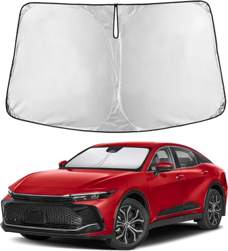 Vista 30 de Parasol para parabrisas para Rivian R1S 2022-2024 2025 compatible con EcoNour material de poliéster 240T, visera solar para coches, reflector que