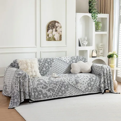 Vista 57 de ROOMLIFE Leopard Couch Cover Boho Sofa Covers for 3 Cushion Couch Washable, Furniture Protector Sofa Couch Cover for Dogs, Soft Breathable Sofa