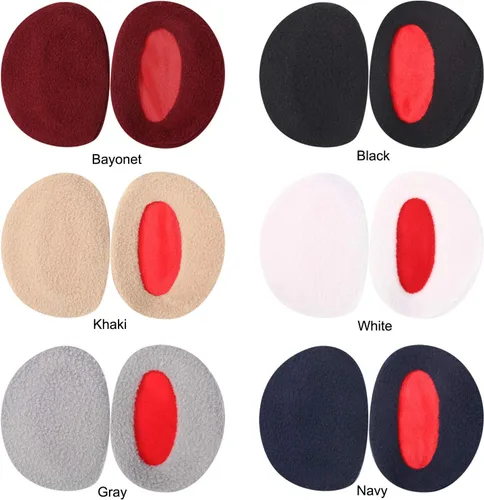 Vista 3 de SATINIOR 6 pares de orejeras de forro polar sin banda para las orejas, fundas de invierno unisex