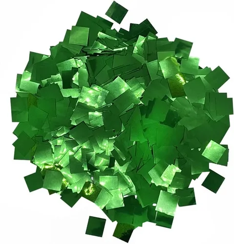 Vista 5 de Ultimate Confetti - Confeti cuadrado metálico azul bebé - 16 oz - 1 libra