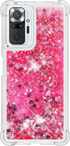 Vista 15 de Funda de silicona transparente con purpurina para Xiaomi Redmi A1 Bling Liquid Clear Star Heart Silicone Bumper a prueba de golpes, funda
