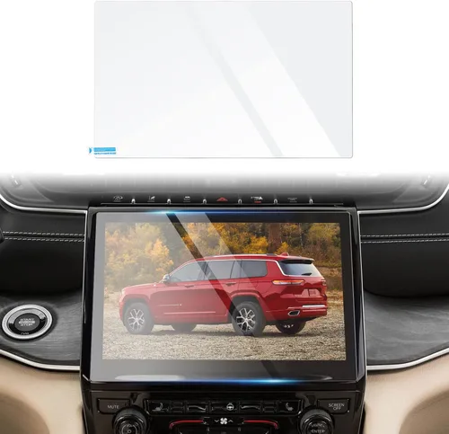 Autorder Protector de pantalla para Jeep Grand Cherokee L 2021-2026, vidrio templado 9H, pantalla de navegación, película protectora de pantalla